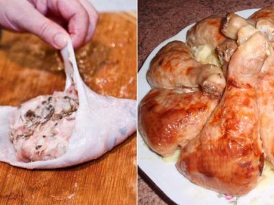 Фаршированные окорочка