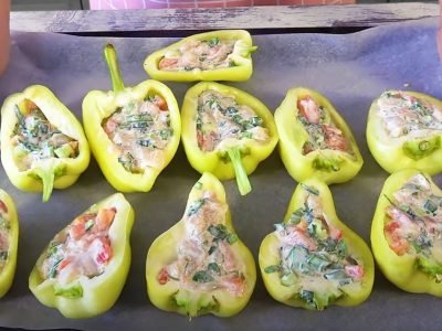 Фаршированные перцы в духовке с курицей рецепт с фото в