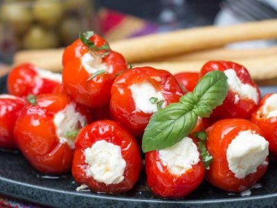 Фаршированные перцы с сыром