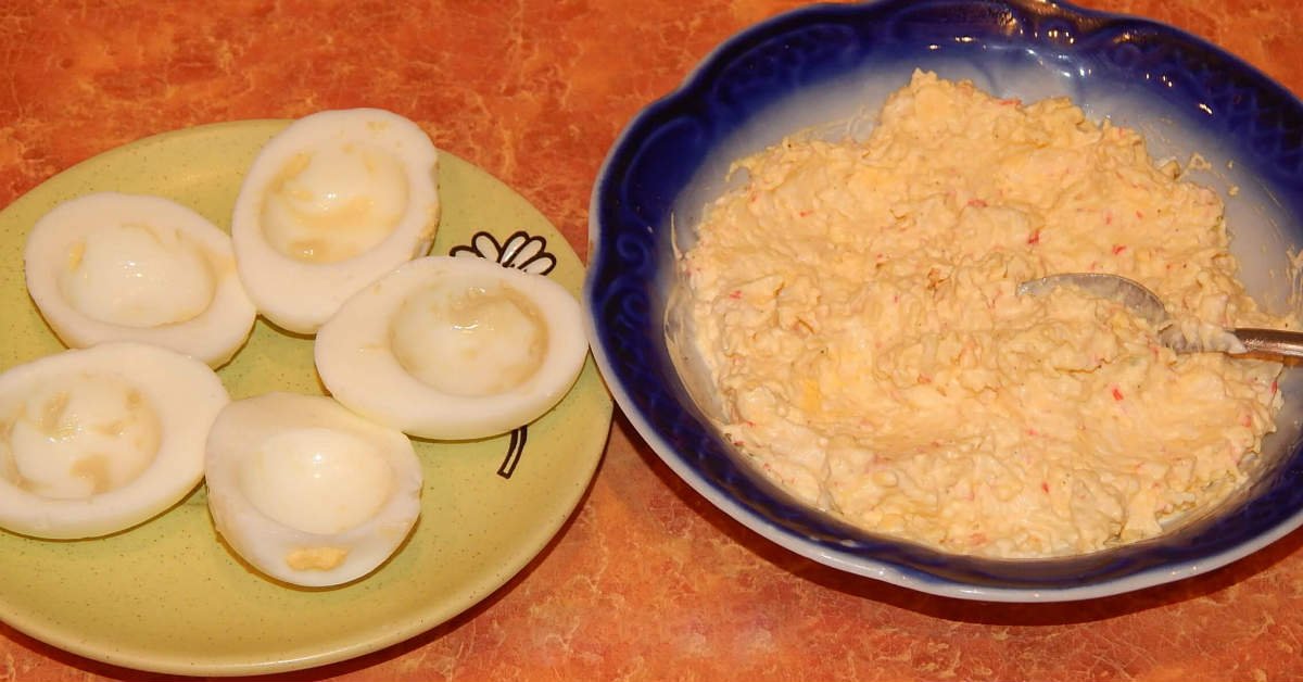 фаршированные яйца  рецепт