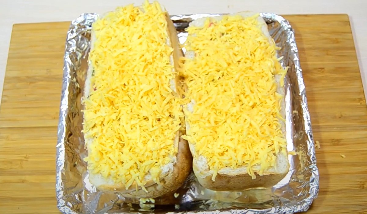 фаршированный хлеб с курицей