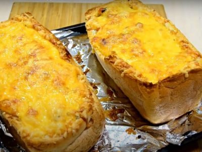 Фаршированный хлеб с курицей