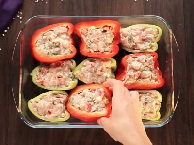 Фаршированный перец в духовке