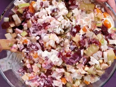 Финский салат с селедкой и свеклой