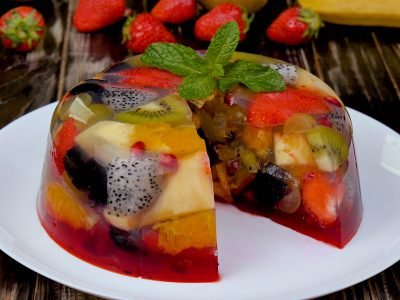 Фруктовый торт на агар-агаре