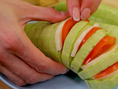 Гармошка из кабачка