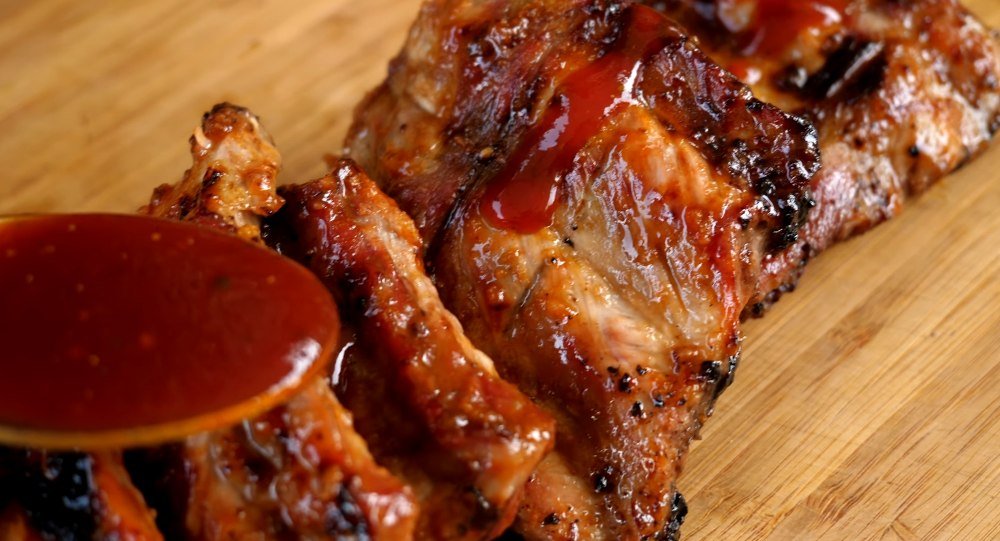 глазированные ребра