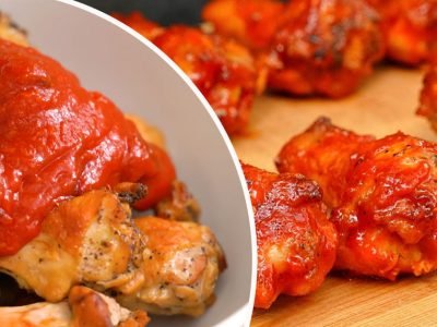 Глянцевые куриные крылышки по-шанхайски