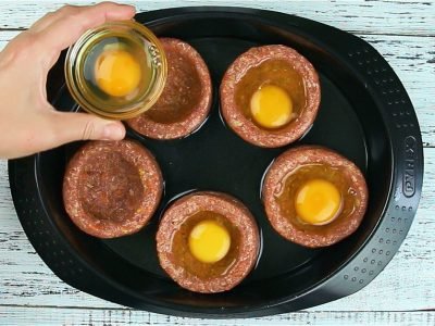 Гнезда из фарша