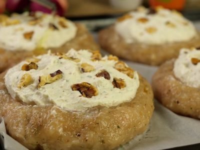 Гнезда с куриным фаршем в духовке