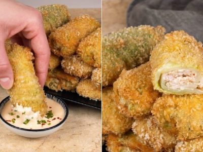 Голубцы из пекинской капусты с фаршем в панировке