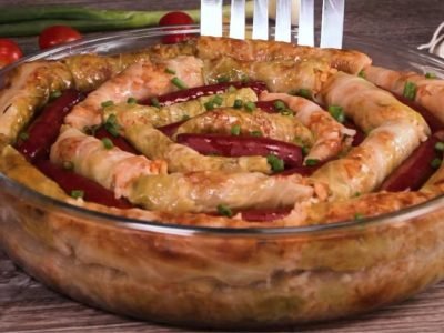 Запеченные голубцы по-охотничьи