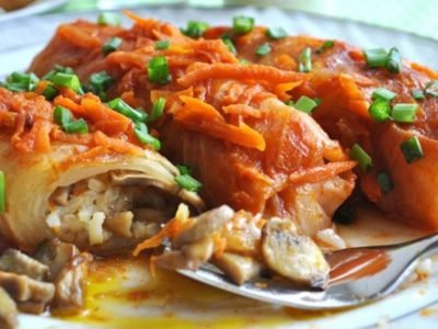Голубцы с грибами по-закарпатски
