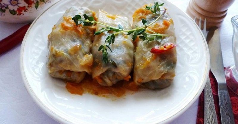 голубцы с грибами