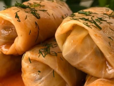 Голубцы с рисом и грибами