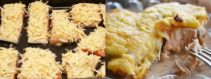 Горбуша под сыром
