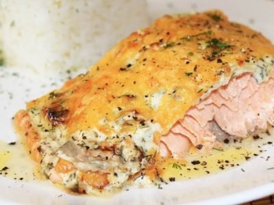 Горбуша под сыром