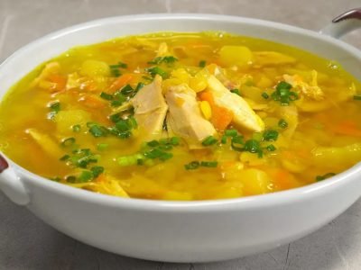 Гороховый суп с курицей