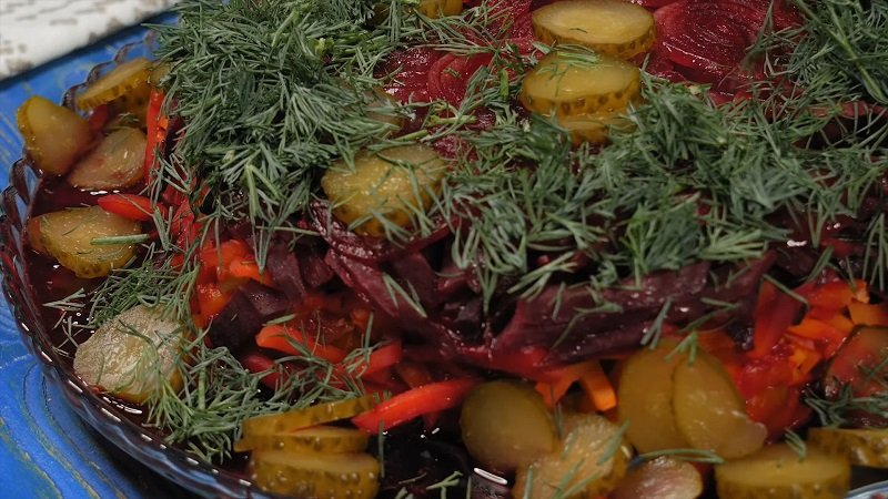 теплый салат