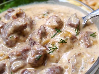 Говядина под соусом