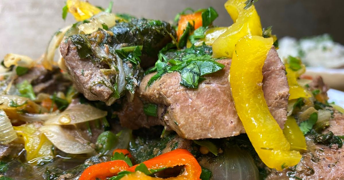 печень в казане 