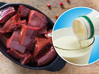 Говяжья печень в кефире