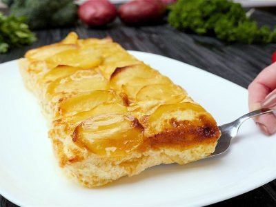 Гратен с курицей