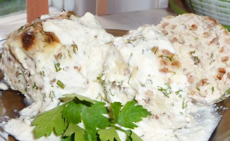 гречаники  фаршем