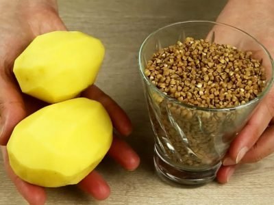 Простые гречаники с картошкой