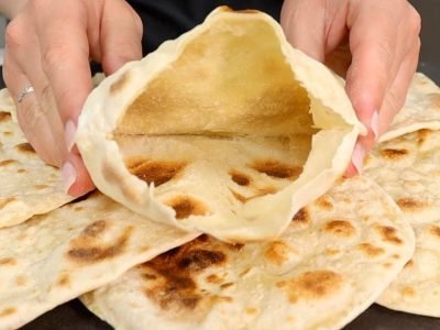 Греческая пита без дрожжей