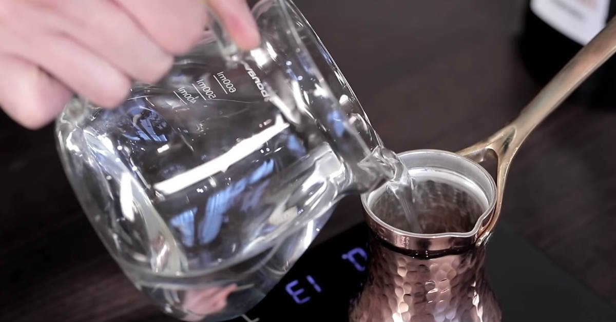 турка с водой