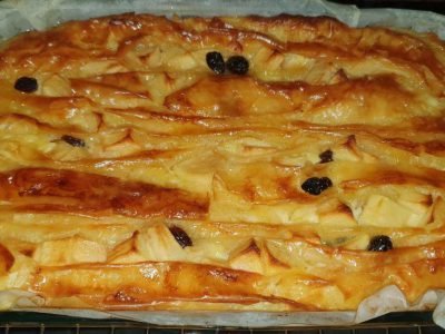 Греческий пирог из теста фило