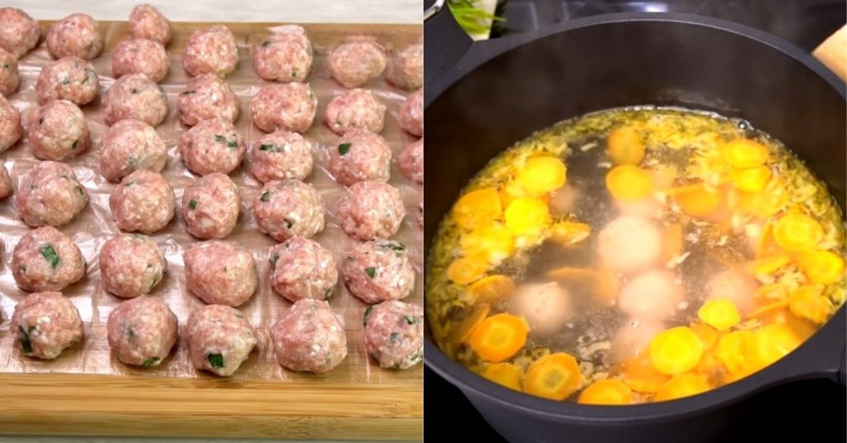 суп с фрикадельками