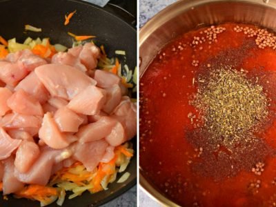 Гречка по-купечески с курицей