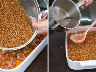 «Гречка под шубой» по рецепту Ольги Матвей