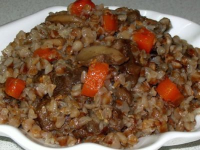 Гречка с грибами