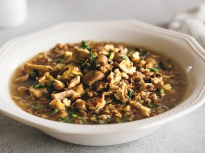 Гречневый суп с грибами