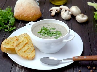Грибной крем-суп от Джейми Оливера