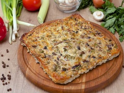 Грибной пирог