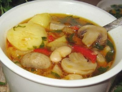 Грибной суп с картошкой