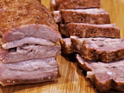 Грудинка в микроволновке