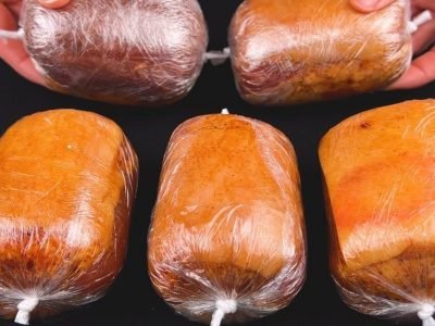 Свиная грудинка в пакете без духовки