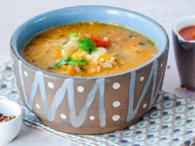 Грузинский суп из фасоли