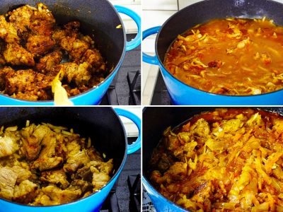 Гуляш с капустой