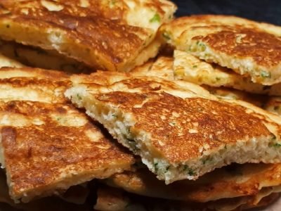 Ленивые хачапури с сыром на кефире