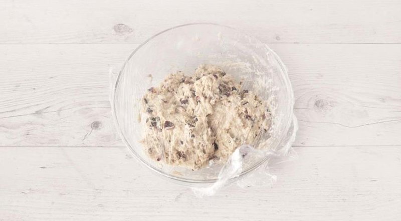 тесто с клюквой