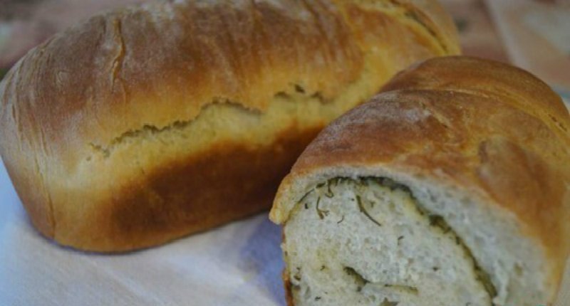 хлеб с зеленью