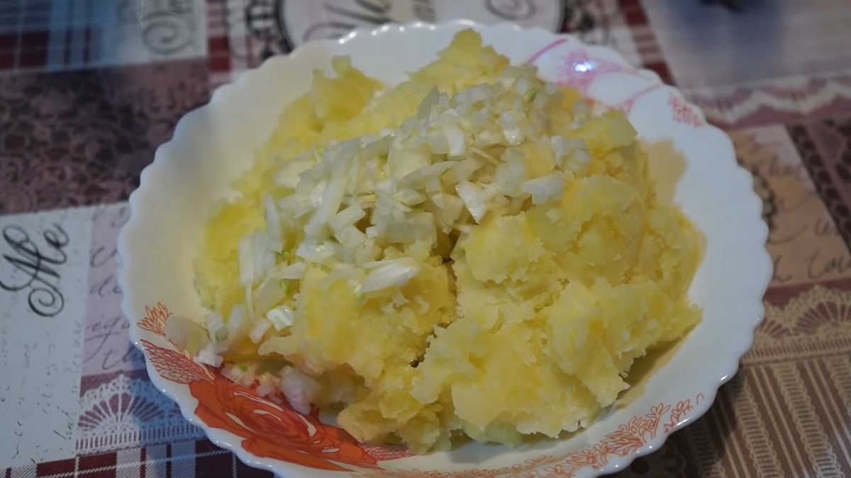 картошка с луком