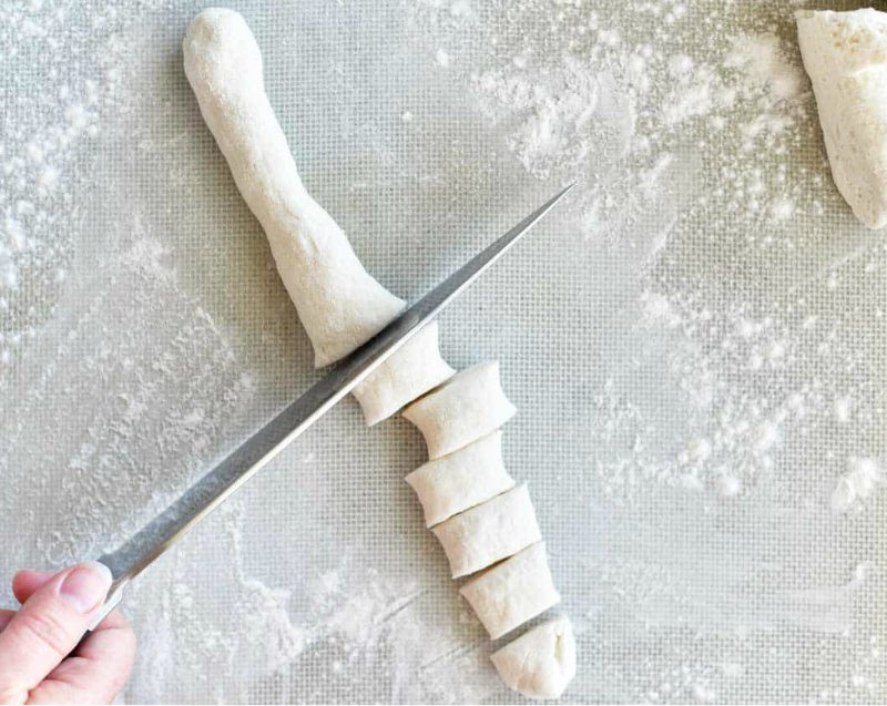 кусочки теста