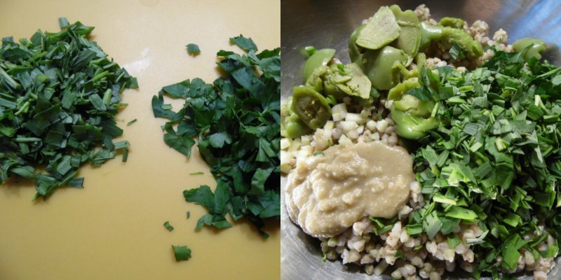 хумус из зеленой гречки